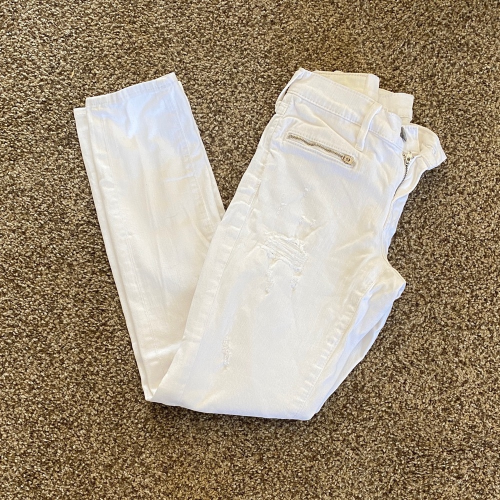 True Religion Women's White Jeans